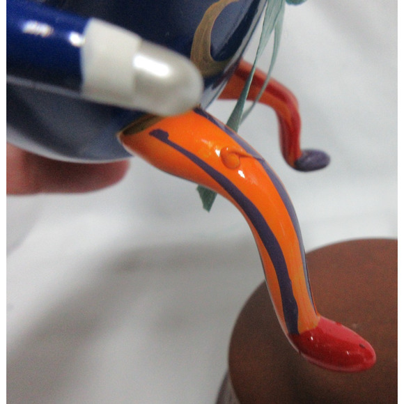 VTG De Carlini Humpty Dumpty Christmas Ornament Stars & Moon Celestial Italy - Picture 9 of 10